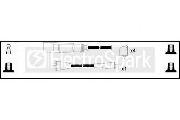 Комплект проводов зажигания STANDARD OEK246