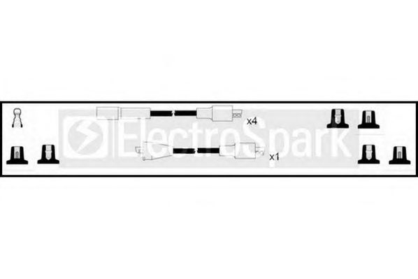 Комплект проводов зажигания STANDARD OEK389