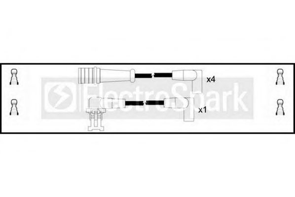 Комплект проводов зажигания STANDARD OEK035