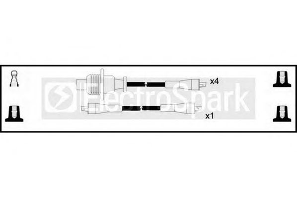 Комплект проводов зажигания STANDARD OEK948