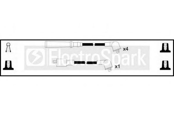 Комплект проводов зажигания STANDARD OEK320
