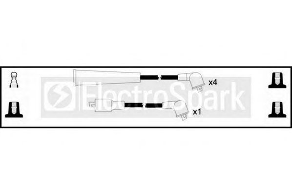 Комплект проводов зажигания STANDARD OEK306