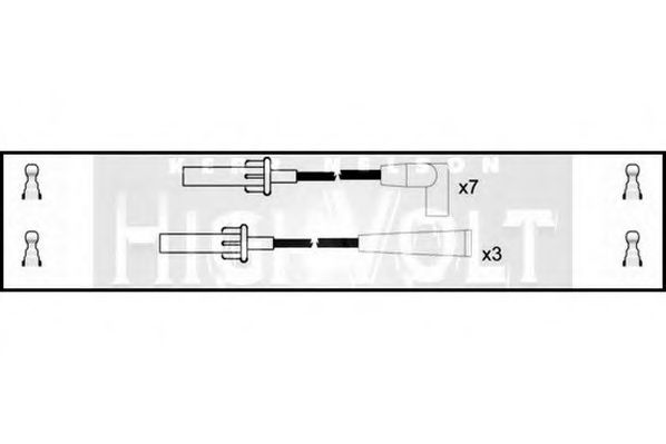 Комплект проводов зажигания STANDARD OEF840