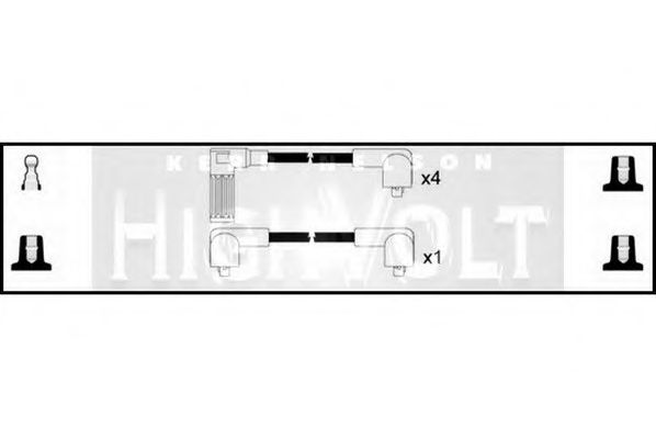 Комплект проводов зажигания STANDARD OEF213