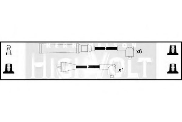 Комплект проводов зажигания STANDARD OEF299