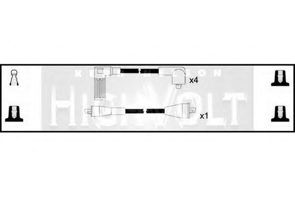 Комплект проводов зажигания STANDARD OEF322