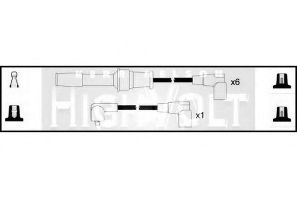 Комплект проводов зажигания STANDARD OEF512