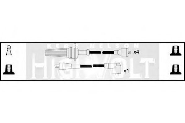 Комплект проводов зажигания STANDARD OEF277