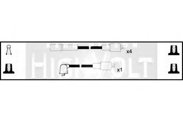 Комплект проводов зажигания STANDARD OEF1019