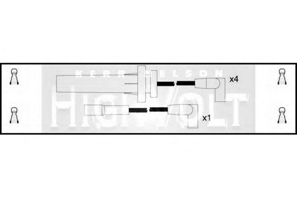 Комплект проводов зажигания STANDARD OEF890