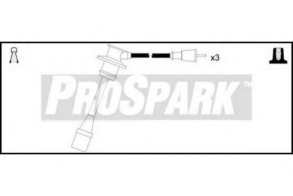 Комплект проводов зажигания INTERMOTOR 76371