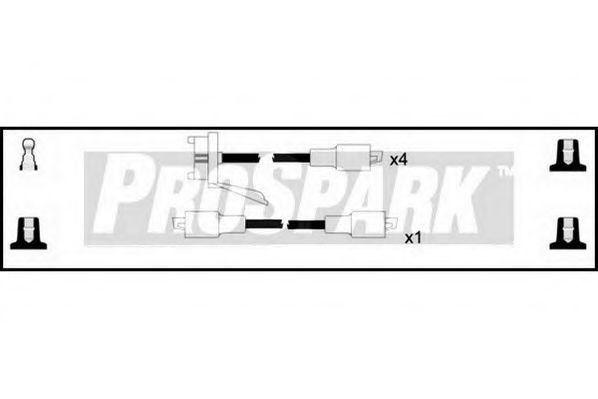 Комплект проводов зажигания STANDARD OES1051