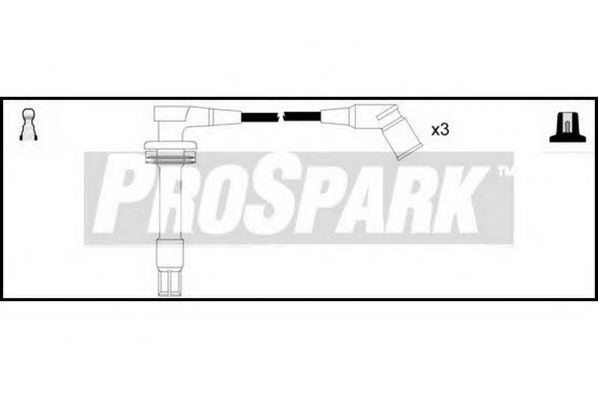 Комплект проводов зажигания INTERMOTOR 76142