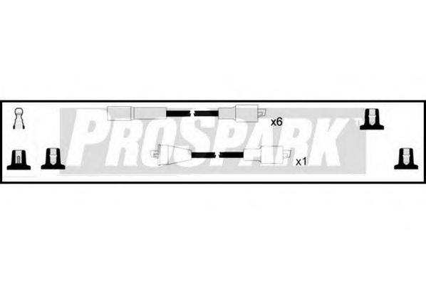 Комплект проводов зажигания STANDARD OES109