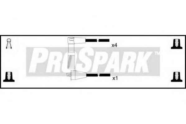 Комплект проводов зажигания INTERMOTOR 76168