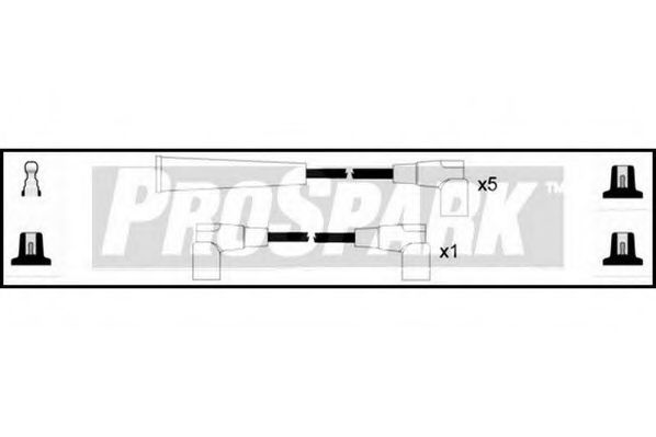 Комплект проводов зажигания STANDARD OES1119