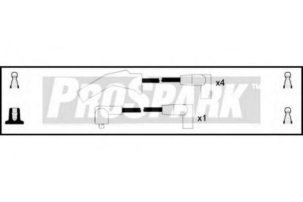 Комплект проводов зажигания INTERMOTOR 83008