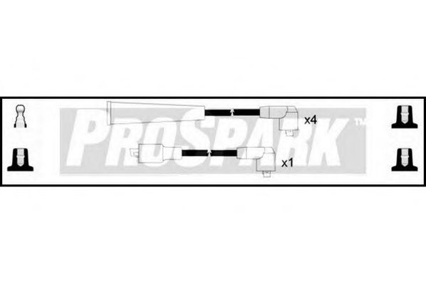 Комплект проводов зажигания INTERMOTOR 76235