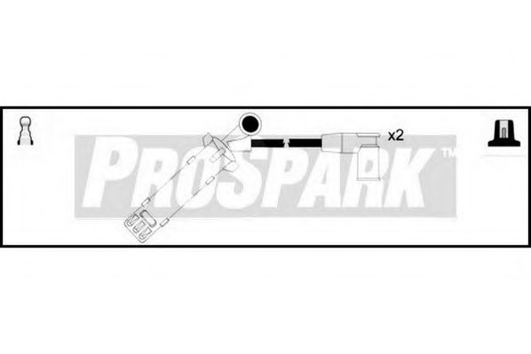 Комплект проводов зажигания STANDARD OES1220