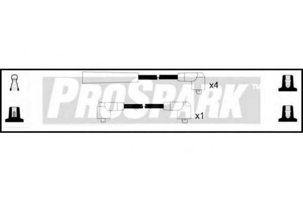 Комплект проводов зажигания STANDARD OES1274