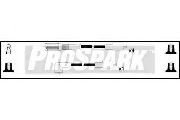 Комплект проводов зажигания INTERMOTOR 76308