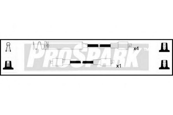 Комплект проводов зажигания STANDARD OES1300