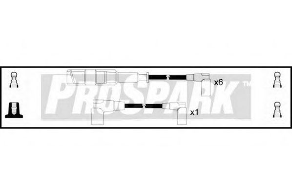 Комплект проводов зажигания STANDARD OES230