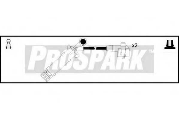 Комплект проводов зажигания STANDARD OES255