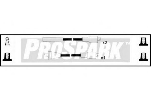 Комплект проводов зажигания STANDARD OES316
