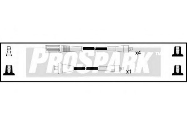 Комплект проводов зажигания STANDARD OES318