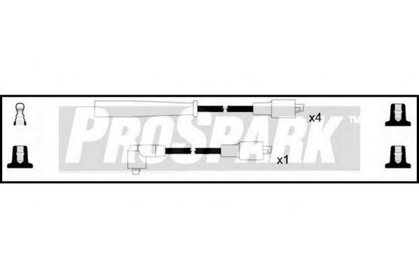 Комплект проводов зажигания STANDARD OES340