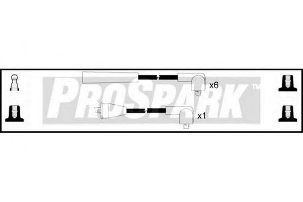 Комплект проводов зажигания BOSCH B087