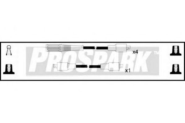 Комплект проводов зажигания STANDARD OES345