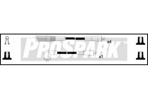 Комплект проводов зажигания INTERMOTOR 83061