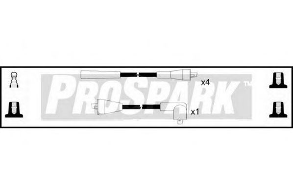 Комплект проводов зажигания STANDARD OES559