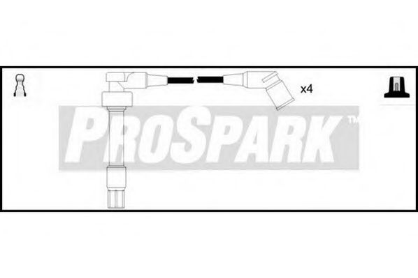Комплект проводов зажигания STANDARD OES805