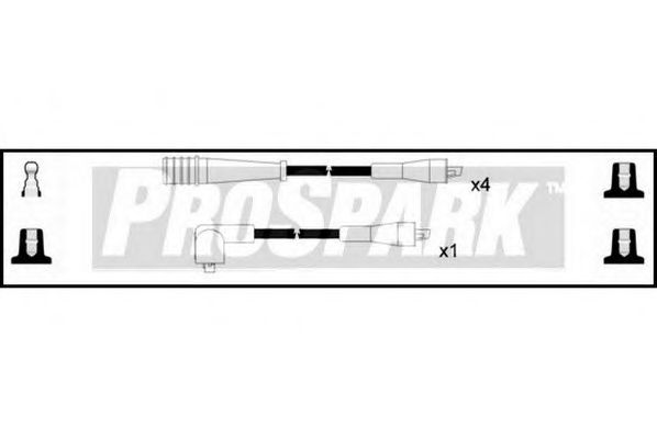 Комплект проводов зажигания INTERMOTOR 76027