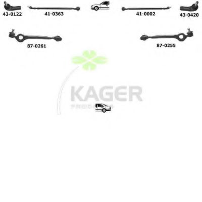 Подвеска колеса KAGER 800167