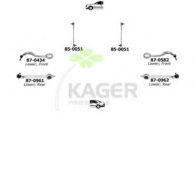 Подвеска колеса KAGER 801113