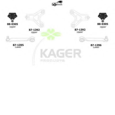 Подвеска колеса KAGER 801160