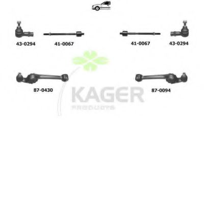 Подвеска колеса KAGER 801362