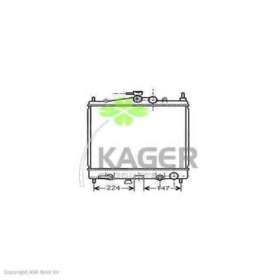 Радиатор, охлаждение двигателя KAGER 31-0273