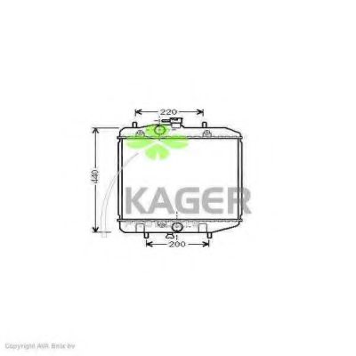 Радиатор, охлаждение двигателя PAPE 6007