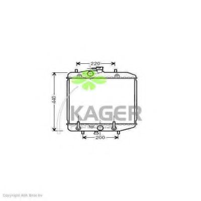 Радиатор, охлаждение двигателя PAPE 6231