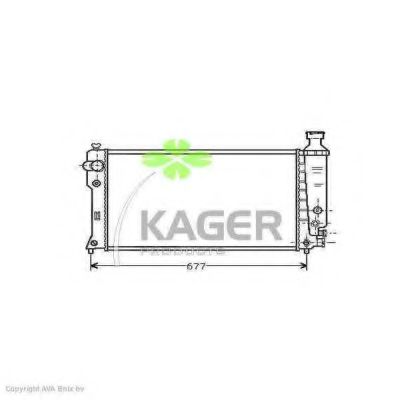Радиатор, охлаждение двигателя KAGER 31-0853