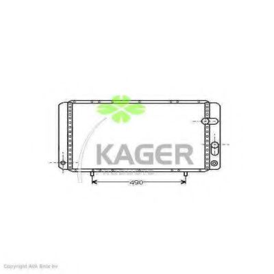 Радиатор, охлаждение двигателя KAGER 31-0925