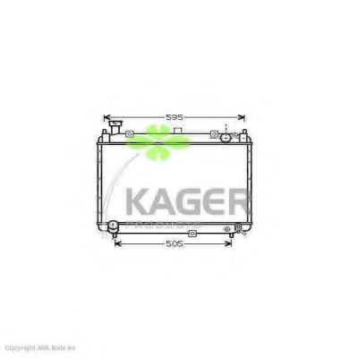 Радиатор, охлаждение двигателя KAGER 31-1117