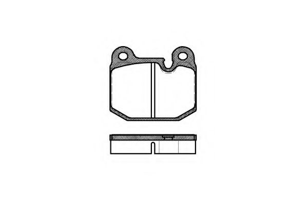 Комплект тормозных колодок, дисковый тормоз KAWE 0014 10
