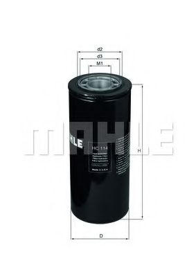 Гидрофильтр, автоматическая коробка передач MAHLE ORIGINAL HC 114