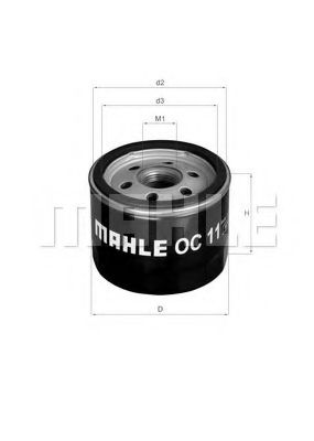 Масляный фильтр MAHLE ORIGINAL OC 11